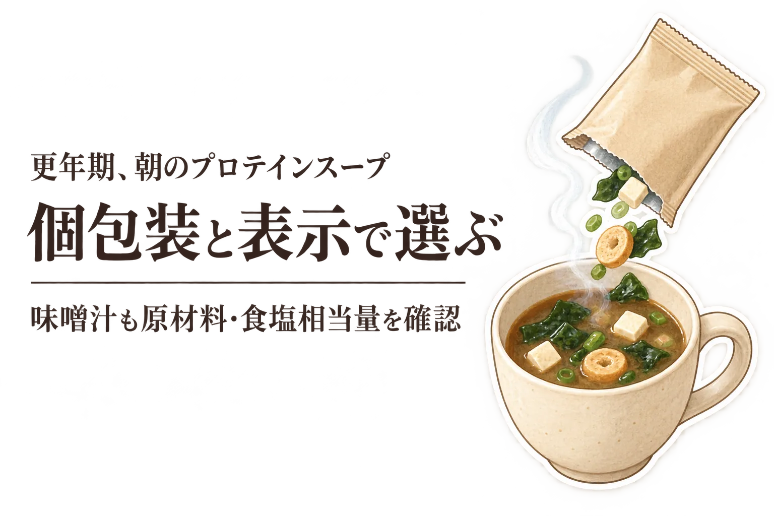 【人気ランキング】楽天でレビュー数の多いプロテイン入りスープと減塩フリーズドライ味噌汁を比較｜個包装・原材料・一食分の手軽さで選ぶ